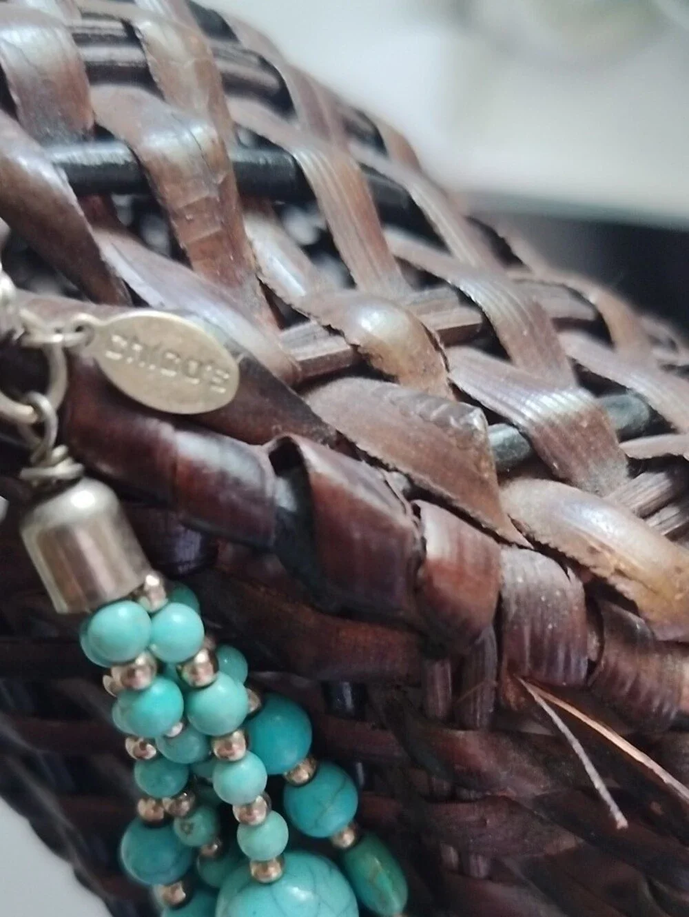 Chicos Real Turquoise Bead Multi-Strand Statement Necklace
